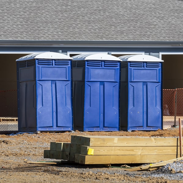 what is the maximum capacity for a single porta potty in St Charles Virginia